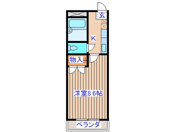 宮町クレストの物件間取画像